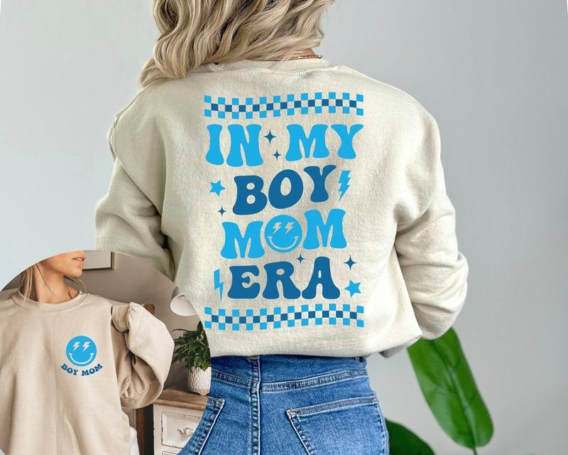 In My Boy Mom Era Sweatshirt, Boy Mom Club Sweatshirt, Boy Mama Sweatshirt, New Mom Shirt, Mom To Be Shirt, Boy Mama Era...
