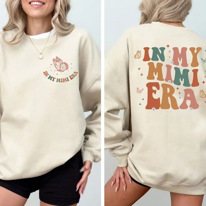 In My Mimi Era Shirt, Christmas Gift For Mimi, Family Shirt, Shirt For Mimi, Gift For New Grandma, Mother's Day...