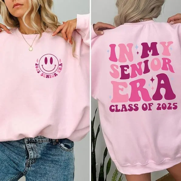 In My Senior Era Shirt, Class of 2025 Tee, Senior 2025 Shirt, Gift for Senior, 2025 Graduation Gift, High School Tee,...