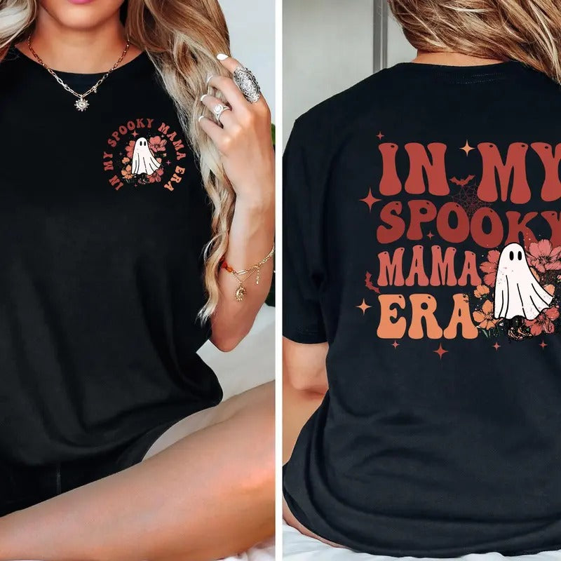 In My Spooky Mama Era Shirt spooky Mom Shirt Cute Ghost Shirt Stay Spooky Trick Or Treat Cute Ghost Stay Spooky Hoodie,...