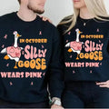 In October We Wear Pink Shirt, Silly Goose Shirt, Breast Cancer, Christmas Gifts For Nurses, Holiday Nurse Gift, Gift For...