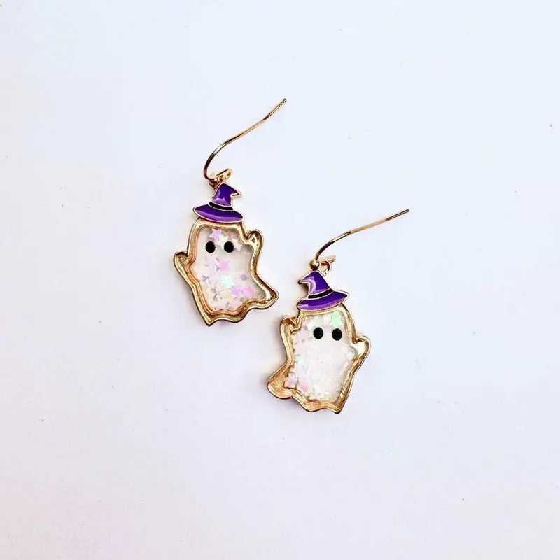 Iridescent Glitter Ghost Earrings T-Shirts, Hoodie, Sweatshirt | ZylaModa.com