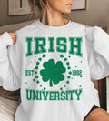 Irish University St Patty's Day Irish St Patricks Day Green Shamrock Retro St Patricks Day Clover T-Shirts, Hoodie,...