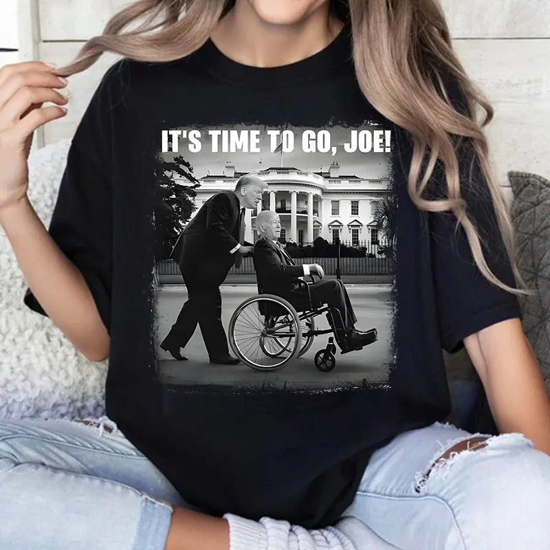 It Time To Go Joe Tr4m Lover Front And Back T-shirt Hoodie, Sweatshirt | ZylaModa.com