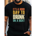 It's a nice day for men's crew-neck short-sleeved T-shirts, stylish regular fitted T-shirt tops, and daily commutes for...