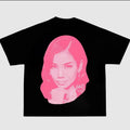 J.Aiko Big Face Pink Tee Hoodie, Sweatshirt | ZylaModa.com
