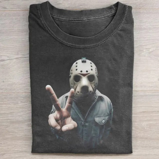 JASON VOORHEES HI TEE, Horror Movie Shirt, Horror Character, Funny Halloween Shirt, Unisex T-Shirt, Gift For Men Women...