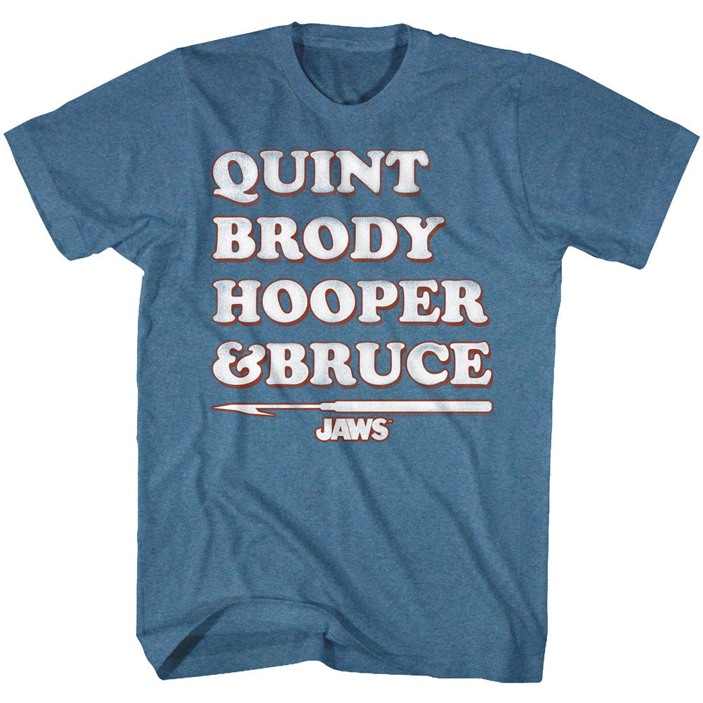 Jaws Mens S/S T-Shirt - Legends - Heather Pacific Blue Heather Hoodie, Sweatshirt | ZylaModa.com