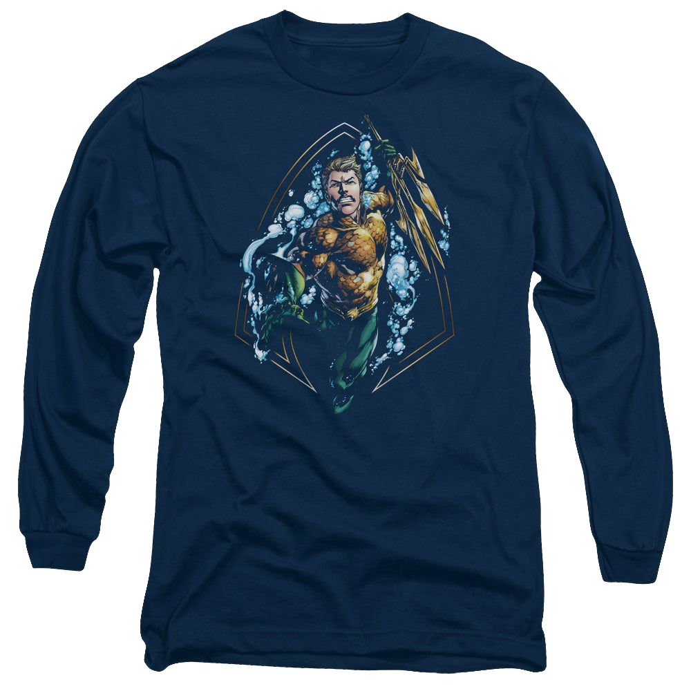 Aquaman Thrashing - Men's Long Sleeve T-Shirt Hoodie, Sweatshirt | ZylaModa.com