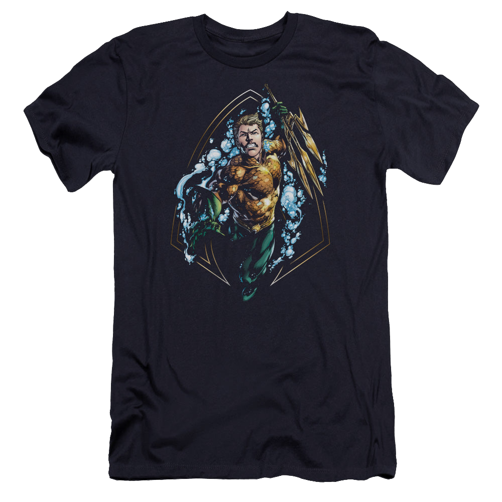 Aquaman Thrashing - Men's Premium Slim Fit T-Shirt Hoodie, Sweatshirt | ZylaModa.com