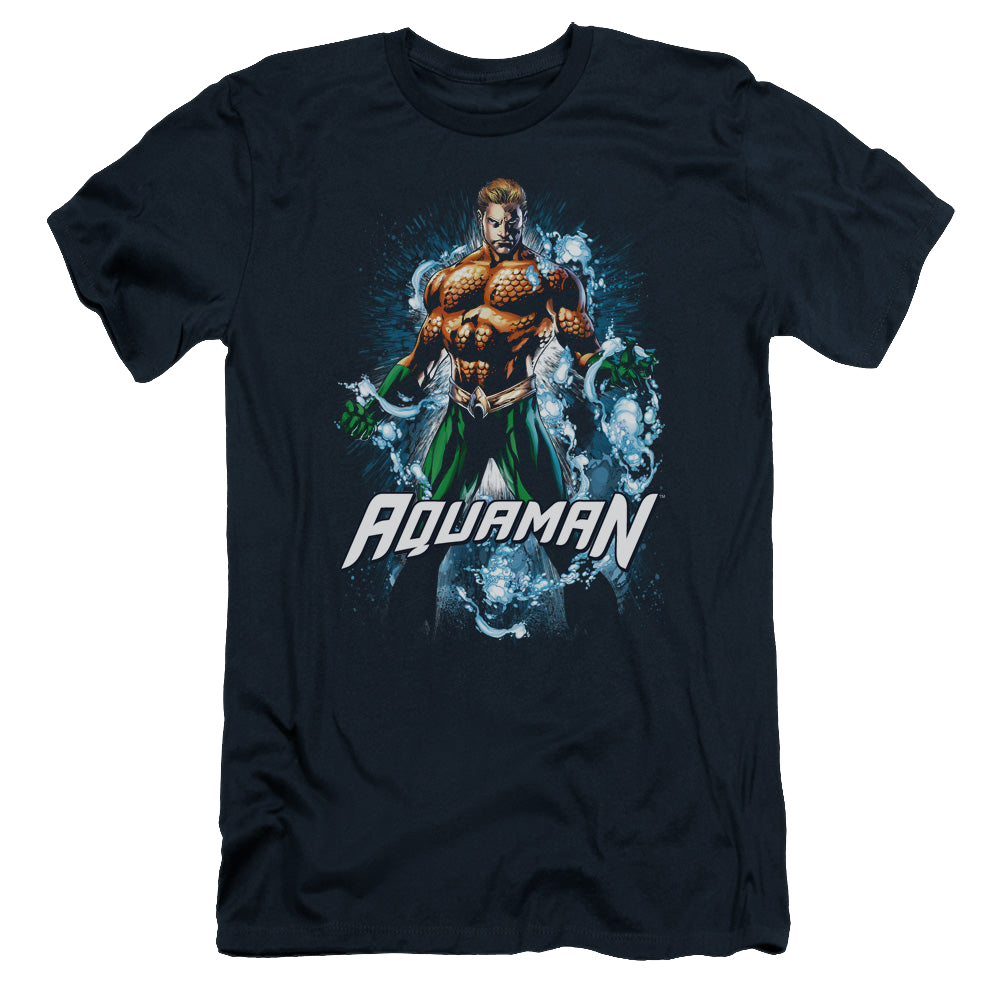 Aquaman Water Powers - Men's Slim Fit T-Shirt Hoodie, Sweatshirt | ZylaModa.com