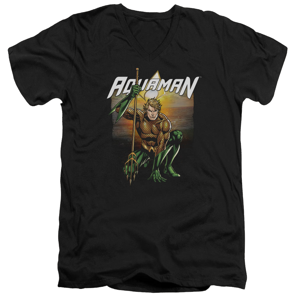 Aquaman Beach Sunset - Men's V-Neck T-Shirt Hoodie, Sweatshirt | ZylaModa.com