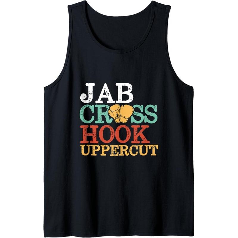 Jab Cross Hook Uppercut Boxer Workout Women Kickboxing Tank Top MADE IN USA T-Shirts, Hoodie, Sweatshirt | ZylaModa.com