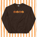 Jack O Lantern Pumpkin Halloween Crewneck - Unisex Apparel Relaxed Fit Printed In The USA Clothing Womenswear Casual...