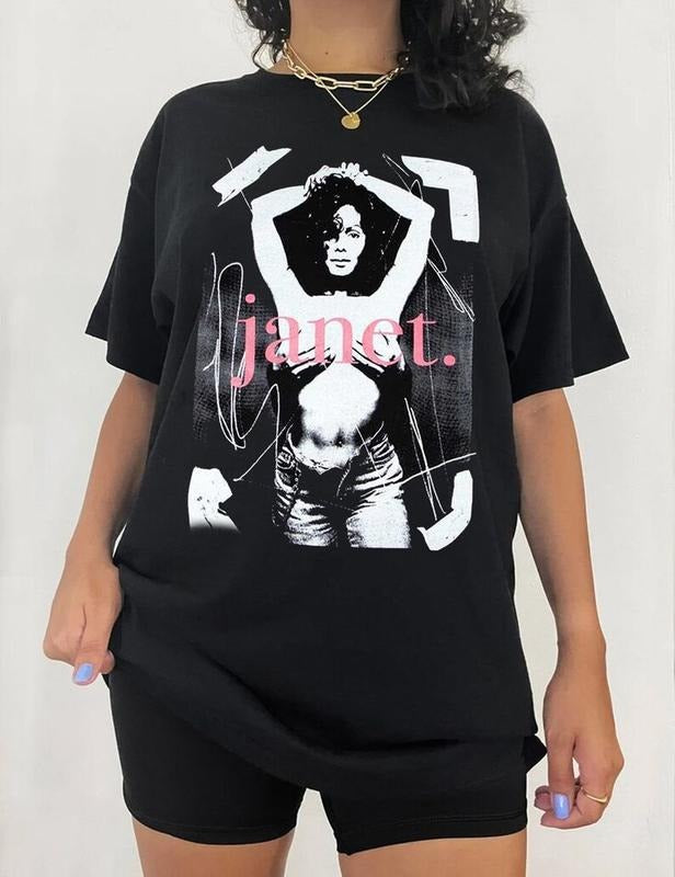 Janet Jackson Merch Concert 2024 Tour Shirt  Vintage Music Fan Gift Hoodie, Sweatshirt | ZylaModa.com