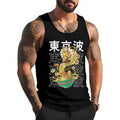 Japanese Ramen Noodles Dragon Japan Monster Aesthetic Anime Unisex Tank Top, Cotton, Size S-3XL T-Shirts, Hoodie, Sweatshirt
