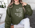 Jessie J Ross Feminist Resistance T-shirt, When Injustice Becomes Law Resistance Becomes Duty Shirts, Resist T-Shirt,...