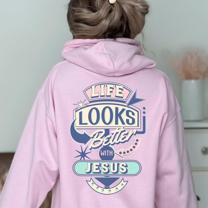 Jesus Hoodie Jesus Attire Jesus Clothes Bible Verse Shirt Jesus Saves Christian Hoodie Jesus Sweater Jesus is King Trendy...