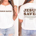 Jesus Saves Shirt Aesthetic Christian Apparel Brown Christian Shirt For Men Jesus Apparel Christian Streetwear Clothing...