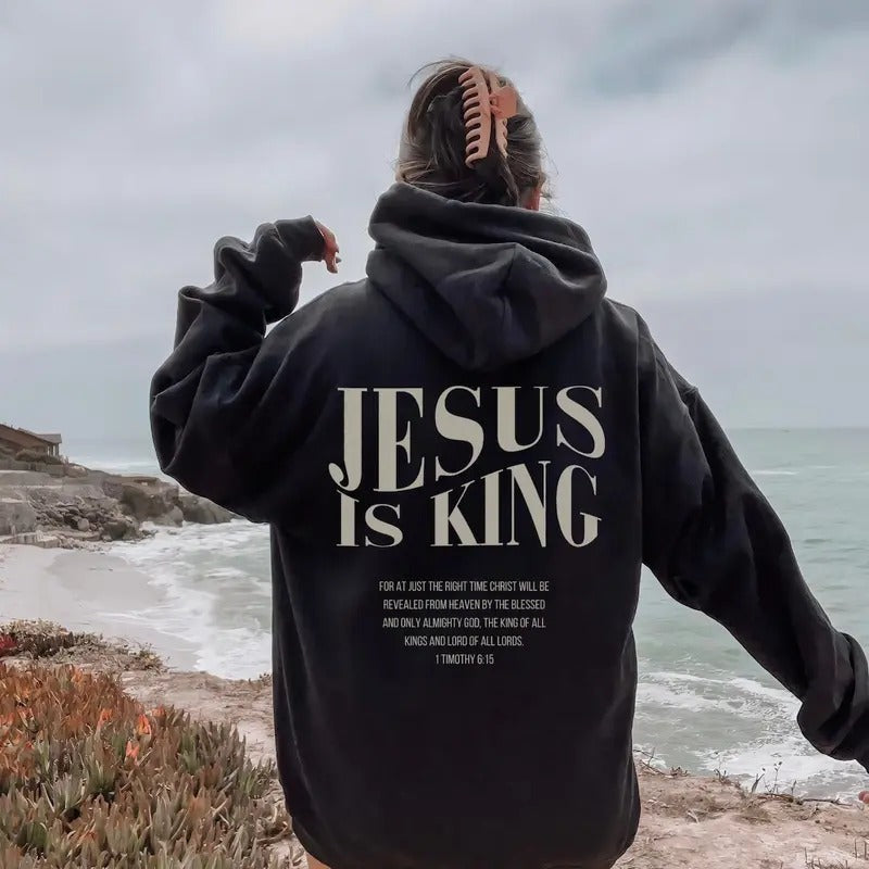 Jesus is King Sweatshirt Menswear Soft Stylish Breathable Tops T-Shirts, Hoodie | ZylaModa.com