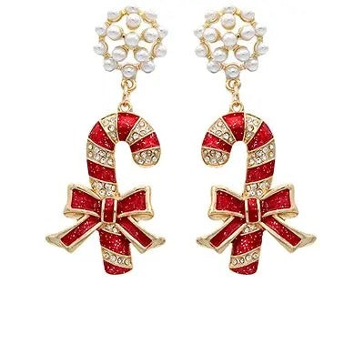 Jeweled Candy Cane Earrings T-Shirts, Hoodie, Sweatshirt | ZylaModa.com