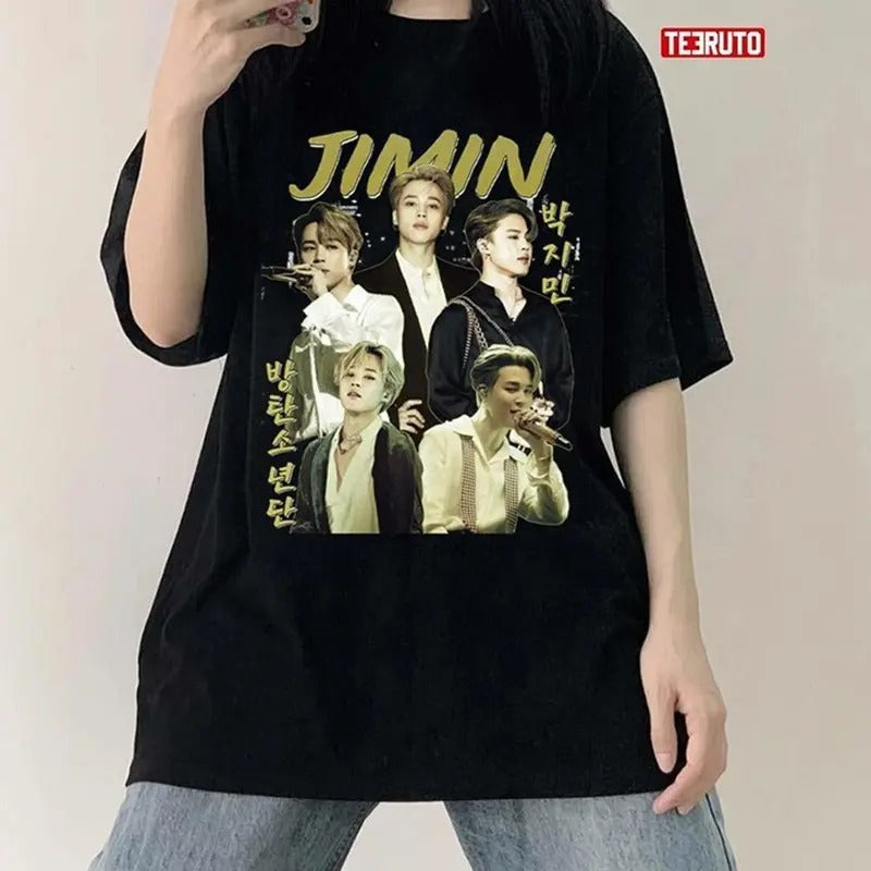 Jimin Kpop Bts Bangtan T-Shirt Unisex Full Size Hoodie, Sweatshirt | ZylaModa.com