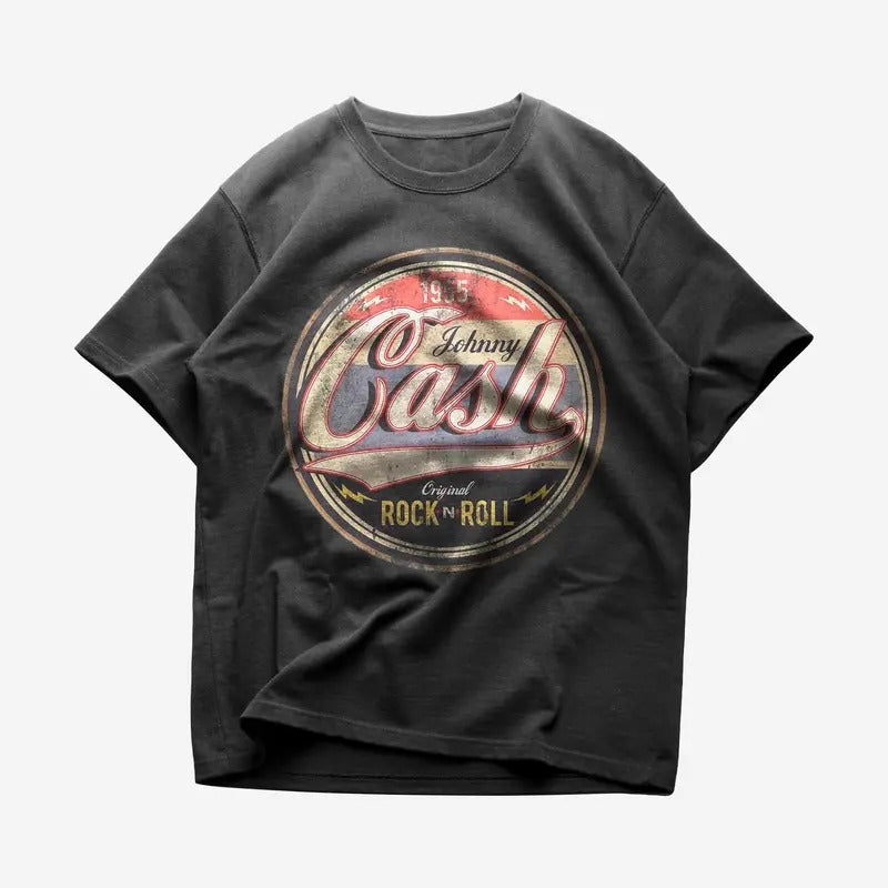 Johnny Cash T-shirt - Rock Music Shirt - Johnny Cash Merch - Unisex Cotton Tee Hoodie, Sweatshirt | ZylaModa.com