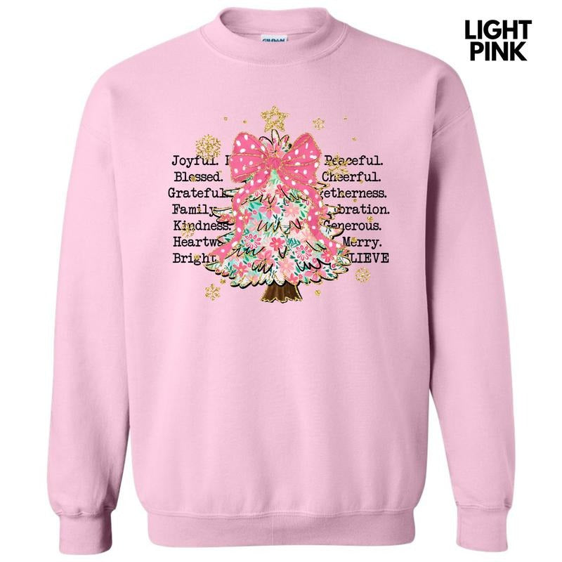 Joyful Peaceful Cheerful Tree Sweatshirt 'NLB' T-Shirts, Hoodie | ZylaModa.com