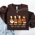 Just A Cozy Goose, Cute, Autumn, Fall, Pumpkin Spice Sweatshirt T-Shirts, Hoodie | ZylaModa.com
