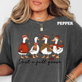 Just A Fall Goose Shirt ~ Unisex Apparel Relaxed Fit Printed In The USA Clothing Womenswear Casual Comfort Cotton Top...