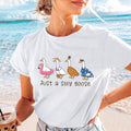 Just A Silly Goose Beach Tshirt, Goose Lover Tee, Gifts For Girl, Coquette Shirt, Summer T-Shirt Hoodie, Sweatshirt