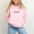 Just Here For The Snacks Embroidered Hoodie Unisex, For The Snacks Hoodie, Quotes Sweater, Just Here For The Snacks...