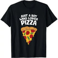 Just a Boy Who Loves Pizza T-Shirt Made in USA Hoodie, Sweatshirt | ZylaModa.com