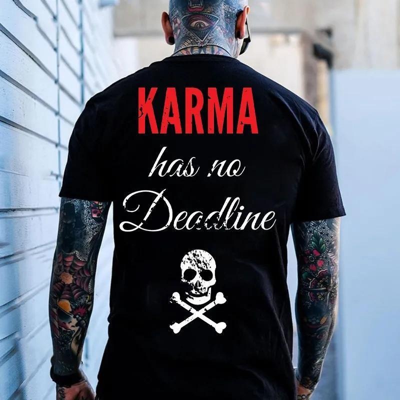 KAMA HAS NO DEADLINE Print Men's T-shirt Hoodie, Sweatshirt | ZylaModa.com