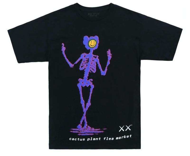 KAWS x Cactus Plant Flea Market T-shirt Black Hoodie, Sweatshirt | ZylaModa.com