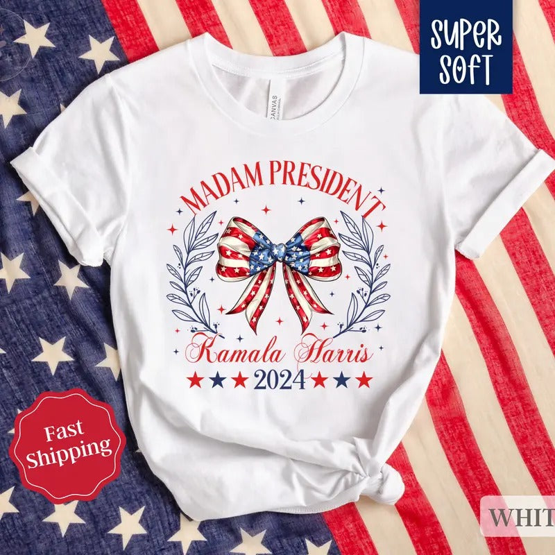 Kamala Harris Shirt, Election 2024 Shirt, Madam President Shirt, Women's Rights TShirt madam presidentstyle{n002}3...