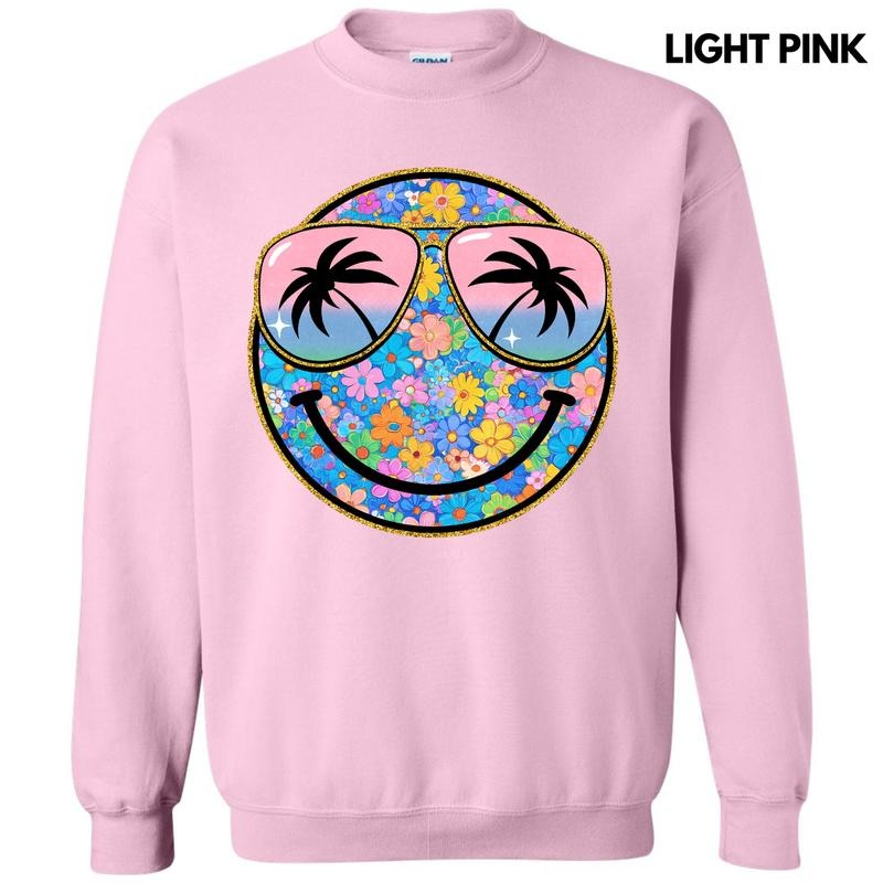 Keep It Cute Floral Happy Face Sweatshirt 'NLB' T-Shirts, Hoodie | ZylaModa.com
