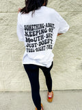 Keeping My Mouth Shut Graphic Tee Hoodie, Sweatshirt | ZylaModa.com