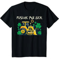 Kids St Patricks Day Bulldozer Saint Paddys Construction Boys Kid T-Shirt made in USA Hoodie, Sweatshirt | ZylaModa.com
