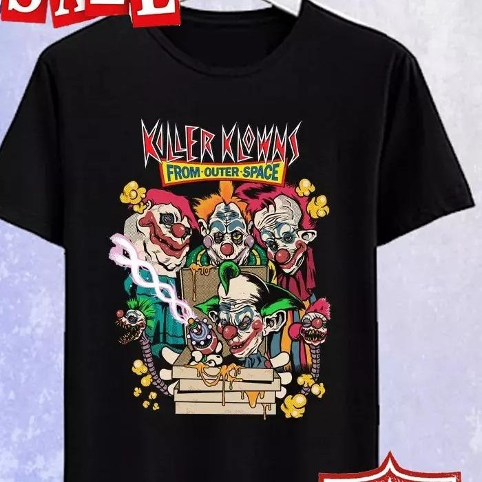 Killer Klowns From Outer Space Horror Movie Men's Black T-shirt Size S-5XL Hoodie, Sweatshirt | ZylaModa.com
