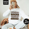 Kinda Boujee Sweatshirt Comfort Colors,  Funny Women's Crewneck Sweater, Gift for Her T-Shirts, Hoodie | ZylaModa.com