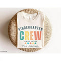 Kindergarten Crew Teacher Shirt Personalized Kindergarten Shirt for Teacher T Shirt Cute Kinder Team T-Shirt for Teacher...