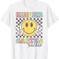 Kindergarten Teacher Team Hippie Smile Face Back To School T-Shirt Hoodie, Sweatshirt | ZylaModa.com