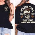 KingZlia Shop Generation X Custom Year T-shirt -Rock Style Funny Shirt 100% Cotton Unisex Comfort Sweatshirt with Classic...