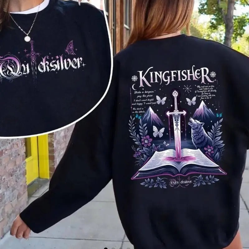 Kingfisher Sweatshirt For Fan, Quicksilver Callie Hart Shirt, Little Osha Fantasy Romance Apparel, Merch Gift for Book...