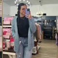 Knitted Cardigan In Blue Grey T-Shirts, Hoodie, Sweatshirt | ZylaModa.com