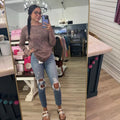 Knitted Long Sleeve In Mahogany T-Shirts, Hoodie, Sweatshirt | ZylaModa.com