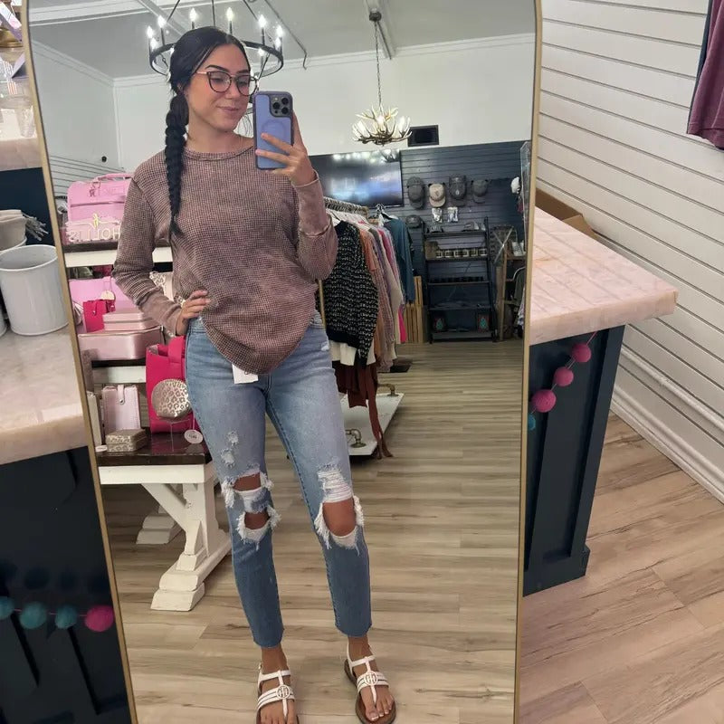 Knitted Long Sleeve In Mahogany T-Shirts, Hoodie, Sweatshirt | ZylaModa.com