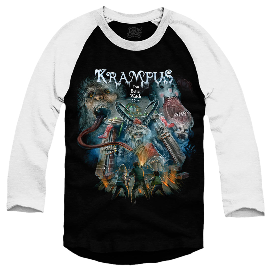 KRAMPUS: TO ALL A GOOD NIGHT - BASEBALL SHIRT Hoodie, Sweatshirt | ZylaModa.com (Image 1)