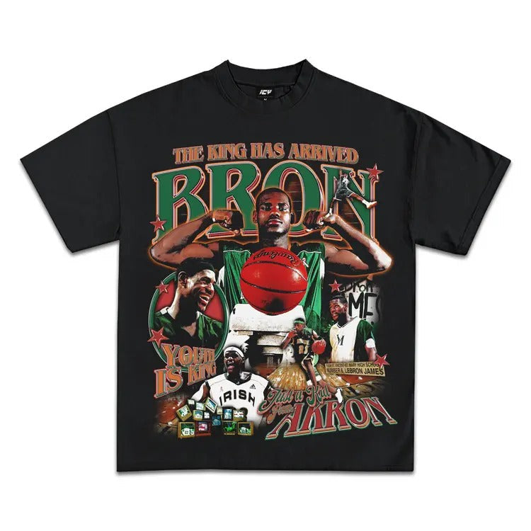 L3br0n Jam3s King of Akron Graphic T-Shirt Hoodie, Sweatshirt | ZylaModa.com